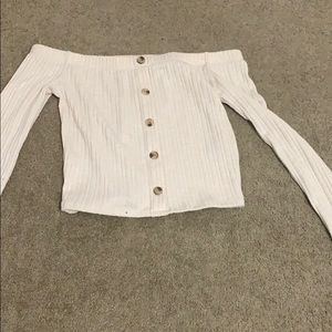 off the shoulder shirt